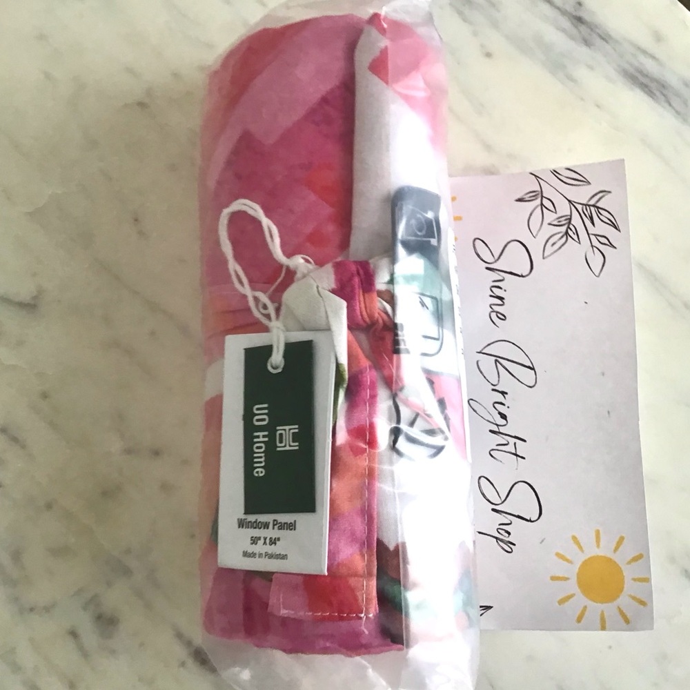 Window Panel Curtain Roses New With Tag - Picture 9 of 9